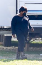 OCTAVIA SPENCER on the Set of Truth Be Told in Los Angeles 02/10/2021