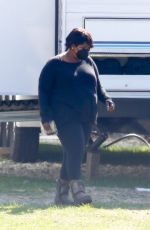 OCTAVIA SPENCER on the Set of Truth Be Told in Los Angeles 02/10/2021