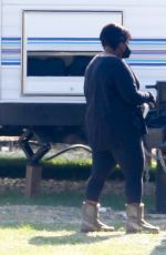 OCTAVIA SPENCER on the Set of Truth Be Told in Los Angeles 02/10/2021
