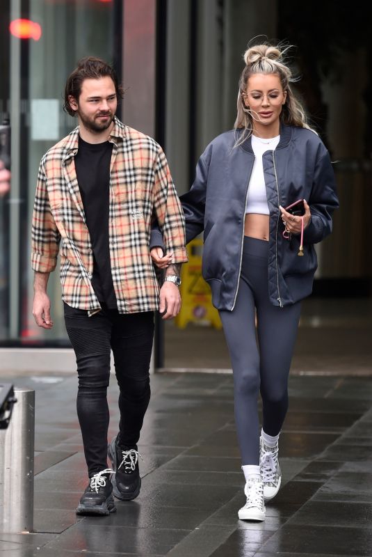 OLIVIA ATTWOOD and Bradley Dack Out in Manchester 02/24/2021