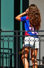 OLIVIA CULPO on Her VIP Balcony at Her Hotel in Tampa 02/07/2021