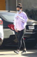 OLIVIA MUNN Leaves a Gym in Los Angeles 02/17/2021