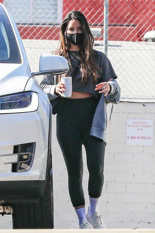 OLIVIA MUNN Leaves a Gym in West Hollywood 02/02/2021