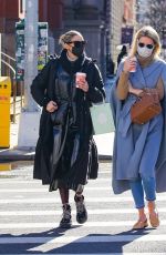 OLIVIA PALERMO and NICKY HILTON Out in New York 02/25/2021