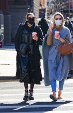 OLIVIA PALERMO and NICKY HILTON Out in New York 02/25/2021