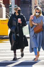 OLIVIA PALERMO and NICKY HILTON Out in New York 02/25/2021