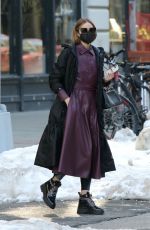 OLIVIA PALERMO Out and About in Brooklyn 02/10/2021