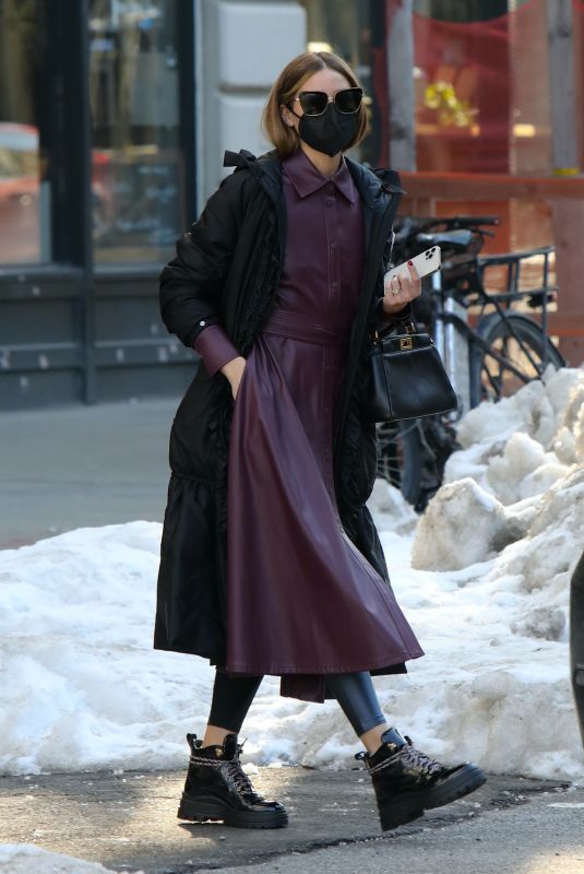 OLIVIA PALERMO Out and About in Brooklyn 02/10/2021