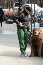 PAIGE LORENTZEN Out with Her Dog in New York 02/06/2021