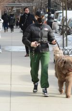 PAIGE LORENTZEN Out with Her Dog in New York 02/06/2021
