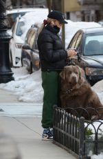 PAIGE LORENTZEN Out with Her Dog in New York 02/06/2021