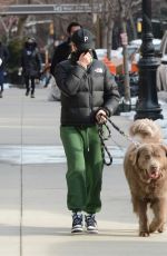 PAIGE LORENTZEN Out with Her Dog in New York 02/06/2021