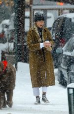 PAIGE LORENTZEN Out with her Dog in New York 02/18/2021