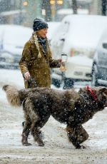 PAIGE LORENTZEN Out with her Dog in New York 02/18/2021