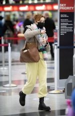 PHOEBE DYNEVOR at Heathrow Airport in London 02/06/2021