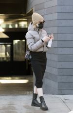 PHOEBE DYNEVOR Leaves a Hair Salon in New York 02/05/2021