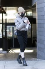 PHOEBE DYNEVOR Leaves a Hair Salon in New York 02/05/2021