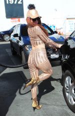 PHOEBE PRICE at a Gas Station in West Hollywood 02/24/2021