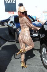 PHOEBE PRICE at a Gas Station in West Hollywood 02/24/2021