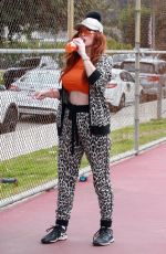 PHOEBE PRICE at a Tennis Court in Los Anegeles 02/02/2021