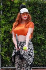 PHOEBE PRICE at a Tennis Court in Los Anegeles 02/02/2021