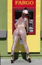 PHOEBE PRICE at ATM Machine in Los Angeles 02/26/2021