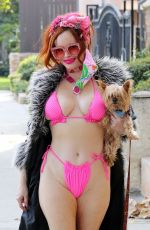 PHOEBE PRICE in a Pink Bikini Out in Los Angeles 02/17/2021