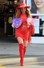 PHOEBE PRICE Leaves CVS Pharmacy in Los Angeles 02/12/2021