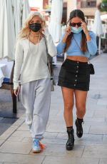 PIA MIA PEREZ and INANNA SARKIS Out in Beverly Hills 02/18/2021