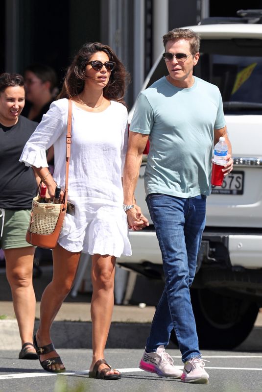 PIA MILLER and Patrick Whitesell Out in Bondi 02/19/2021