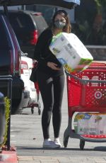 Pregnant APRIL LOVE GEARY Shopping at Target in Westlake Village 02/04/2021
