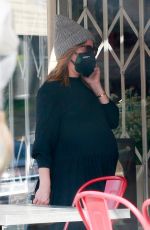 Pregnant ASHLEY TISDALE Out and About in West Hollywood 02/10/2021