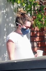 Pregnant ASHLEY TISDALE Out for Coffee in Los Feliz 02/27/2021