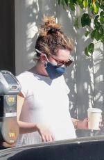 Pregnant ASHLEY TISDALE Out for Coffee in Los Feliz 02/27/2021