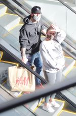 Pregnant BRITTANY CATWRIGHT Shopping at Century City Mall in New York 02/25/2021
