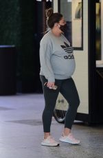 Pregnant BRITTANY CATWRIGHT Shopping at Century City Mall in New York 02/25/2021