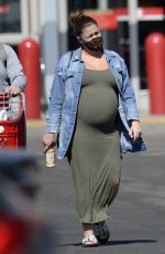 Pregnant BRITTANY CATWRIGHT Shopping at Target in Hollywood 02/24/2021