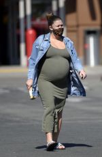 Pregnant BRITTANY CATWRIGHT Shopping at Target in Hollywood 02/24/2021