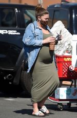 Pregnant BRITTANY CATWRIGHT Shopping at Target in Hollywood 02/24/2021