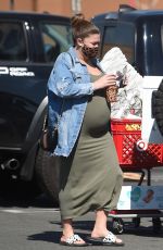 Pregnant BRITTANY CATWRIGHT Shopping at Target in Hollywood 02/24/2021