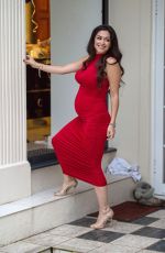 Pregnant CASEY BATCHELOR at a Photoshoot in London 02/16/2021