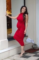 Pregnant CASEY BATCHELOR at a Photoshoot in London 02/16/2021