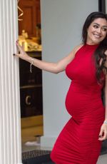 Pregnant CASEY BATCHELOR at a Photoshoot in London 02/16/2021