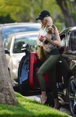Pregnant CHRISTINE QUINN Out in West Hollywood 02/18/2021