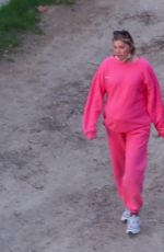 Pregnant ELSA HOSK and Tom Daly Out Hiking in Los Angeles 02/05/2021
