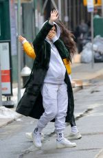 Pregnant EMILY RATAJKOWSKI Leaves Her Baby Shower in New York 02/16/2021