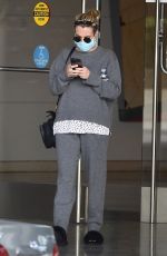 Pregnant EMMA ROBERTS Leaves a Meeting in Century City 02/03/2021