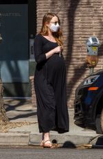 Pregnant EMMA STONE Out and About in Studio City 02/19/2021