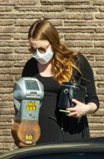 Pregnant EMMA STONE Out and About in Studio City 02/19/2021