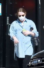 Pregnant EMMA STONE Out in Los Angeles 02/05/2021